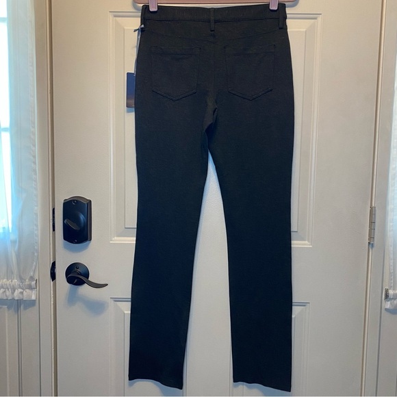 NYDJ Samantha Slim Ponte Sz 4 Heathered Gray High Rise Stretch Pants #11540 NWT - Picture 2 of 15